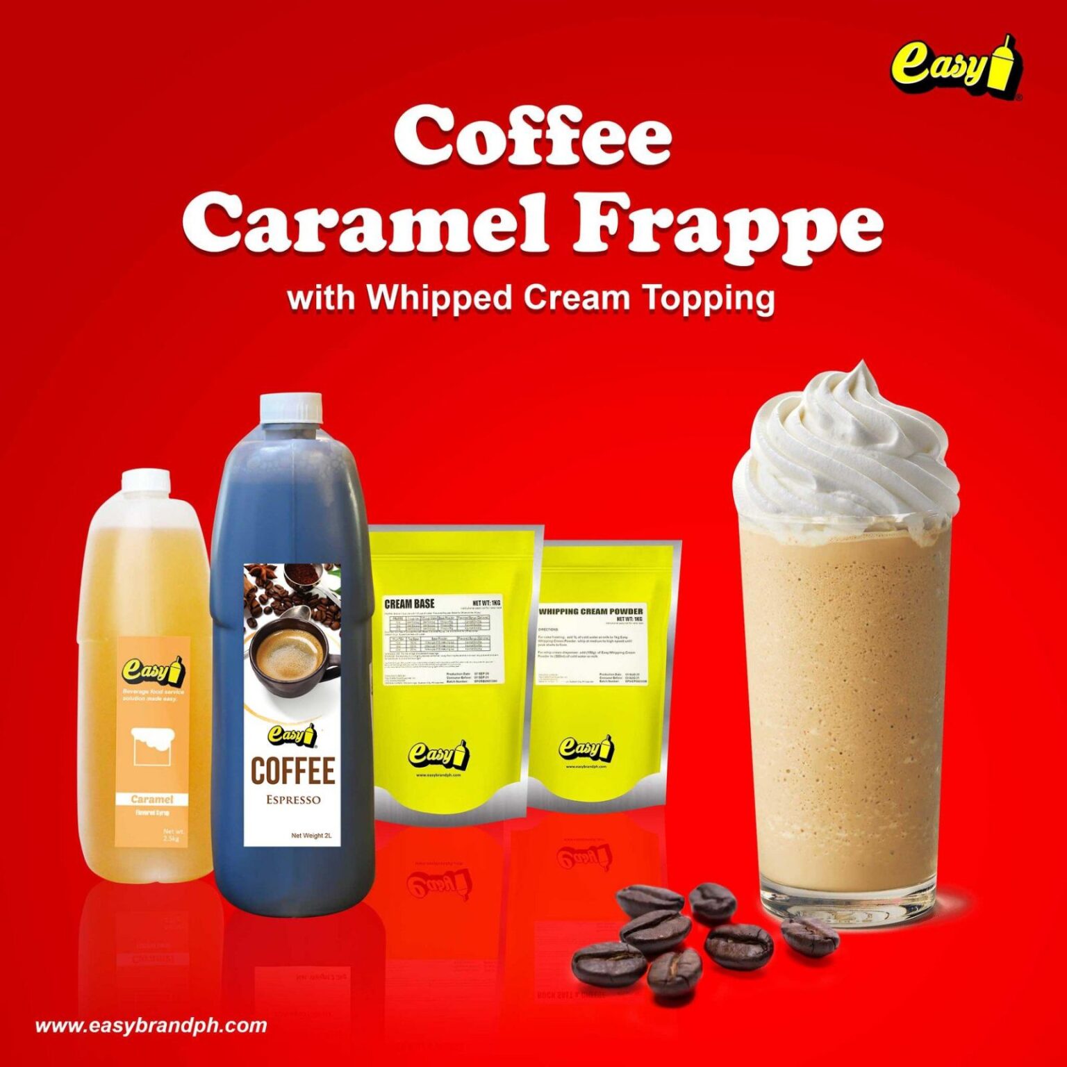 Coffee Caramel Frappe Easy Brand