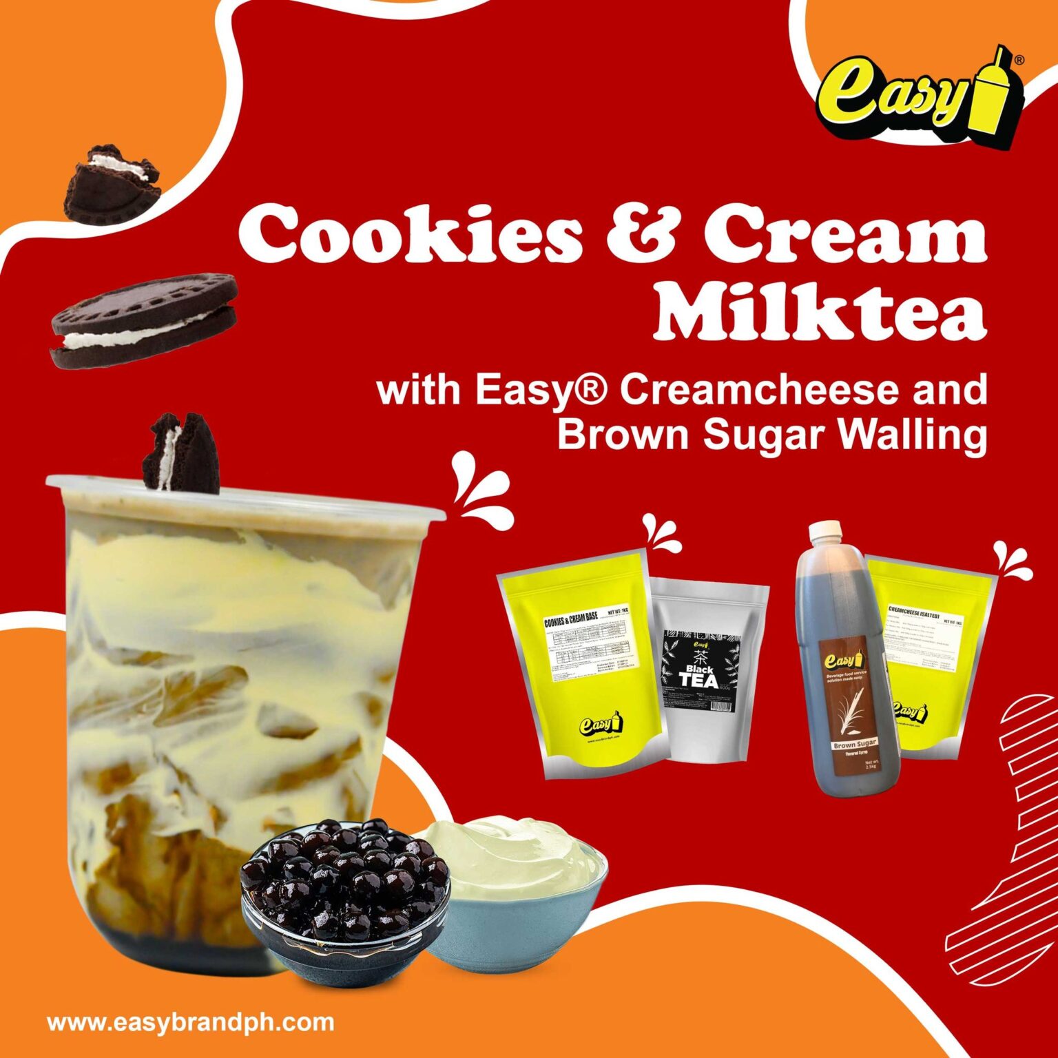 Cookies & Cream Milktea - Easy Brand